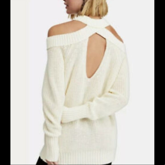 Free People cream Half Moon Bay knit pullover size xs - Picture 11 of 11